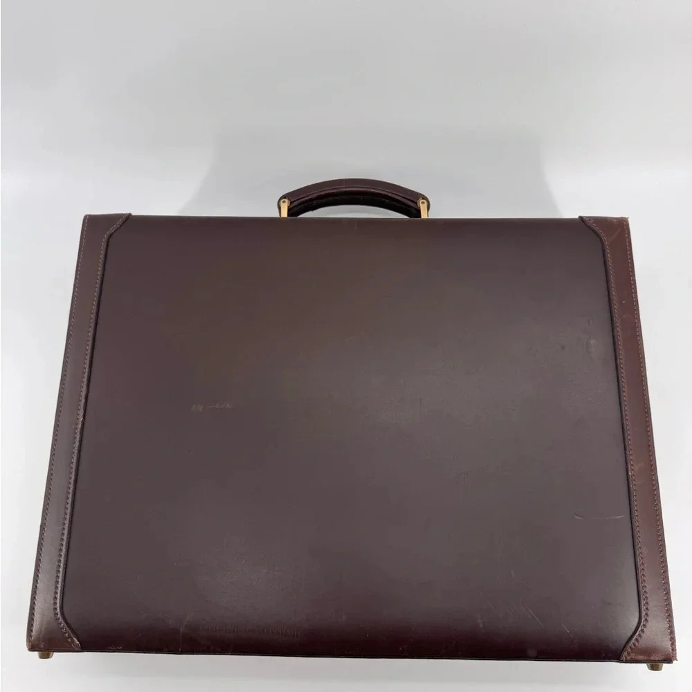 Mark Cross Vintage Leather Brown Briefcase